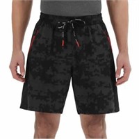 Spyder Men's SM Activewear Short, Black and Grey