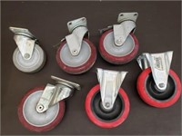 Box of 5- 5" Casters & 1; 4" Caster