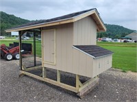Newly constructed chicken coop