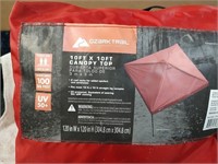 10 x 10 Ft Canopy Top in Bag Ozark Trail Red