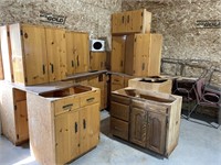 QUANTITY WOODEN CABINETS