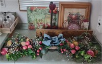 Apple Art Pieces, Faux Decorative Apple Plants,