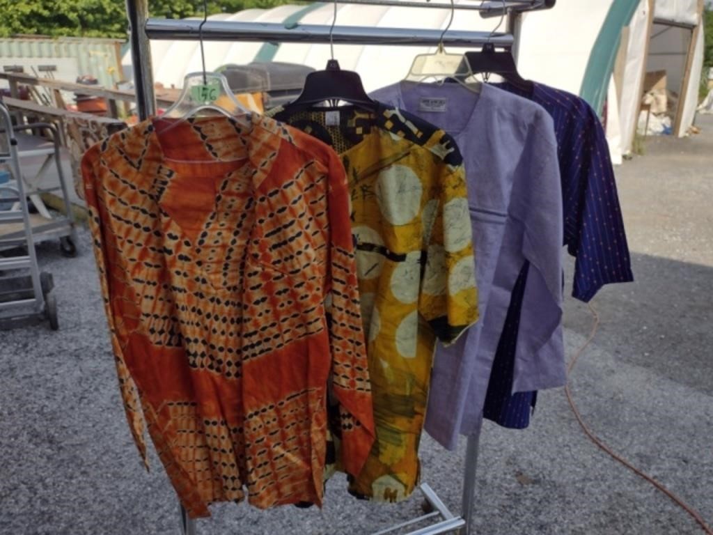 4 African Style Dashiki Shirts