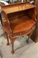 Side table or bedside stand with two shelves and