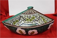 A Kutani Fan Bowl