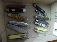 13 pocket knives (1 is FORD)