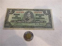 Billet de $1 de la Banque du Canada 1937