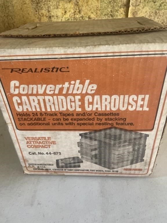 Convertible cartridge carousel 8- tracks &