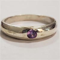 $100 Silver Amethyst Ring