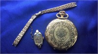 ARNEX 17 JEWEL POCKET WATCH & LADIES WATCH