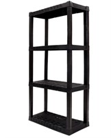 4-Tier Storage Shelf - Black