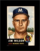 1953 Topps #208 Jim Wilson NRMT to NM-MT+