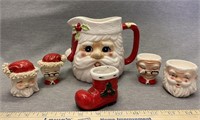 1950’s Kreiss Mr & Mrs Santa Shaker Egg Cups