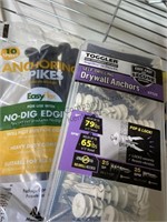 Miscellaneous box lot includes staples, drywall