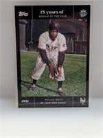 2022 MLB Topps 75 Years Willie Mays ROTY 1951