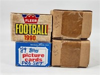 1980'S & 1990'S TOPPS & FLEER FOOTBALL SETS