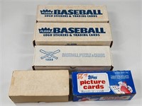 5) VINTAGE TOPPS FLEER & DONRUSS BASEBALL SETS