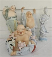 Lot of 4 Asian Style Figurines See Description
