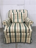 Ethan Allen striped arm chair