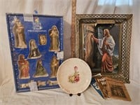 10 Piece Porcelain Nativity, Religious Picture