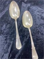 Set of 2 Sterling Spoons , 90 grams