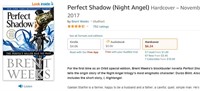 Perfect Shadow (Night Angel) Hardcover