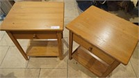 2x Side Tables 21x17x24