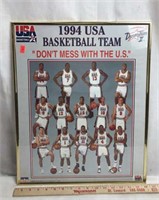 Framed 1994 USA Basketball Team Portrait