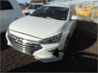 2020 Hyundai Elantra 5NPD74LF0LH502017 White