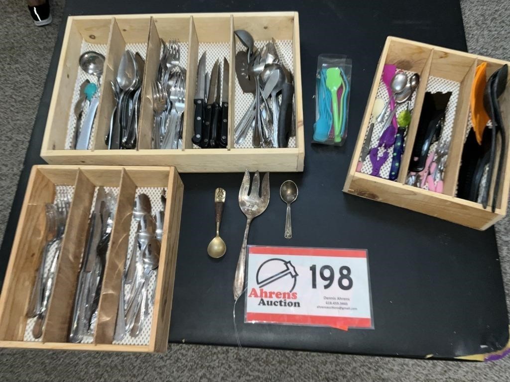 Flatware, deep silver fork