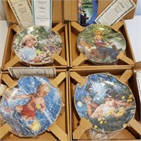 Lot 4 decorative plates Children Higgins Bond