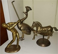 lot 3 Brass figures