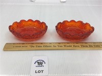 L E SMITH MOON & STARS ASHTRAYS 4 “