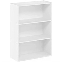 Furinno Pasir 3-Tier Open Shelf Bookcase, Plain