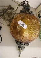 Retro Amber Hanging Lamp