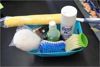 Basket of Cleaning Supplies - See pictures -