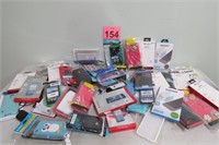 Large Lot Of Phone Cases & Screen Protectors