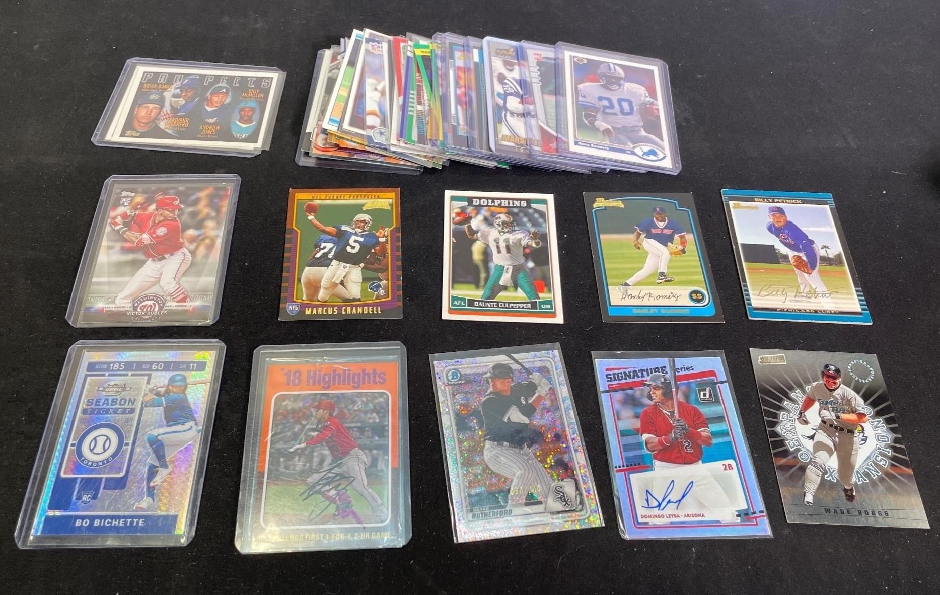 47 MLB/NFL Trading Cards