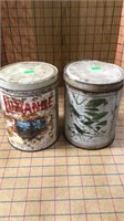 Old coffee tins