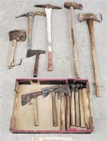 Tools Lot; Hammers; Hatchets etc