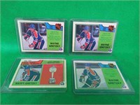 4x Wayne Gretzky 1983-84 O-Pee-Chee # 216 217 203