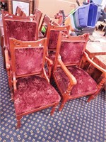 Four matching Eastlake-style chairs including