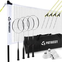 TN8566  Patiassy Badminton Set, 4 Rackets, 2 Shutt