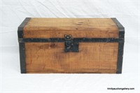 Vintage Primitive Wooden Storage Chest