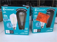 2 ecosmart 2 bulb packs LED technology 40w