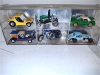 6 Toy cars.