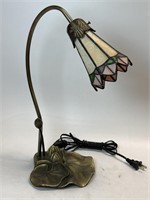 16” Tiffany Style Slag Glass Lamp