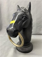 Cast Metal Horse Head Hitching Post