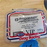 Norwalk VIP pass from 1999