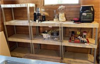 (3) Plastic shelving units (contents NOT included)